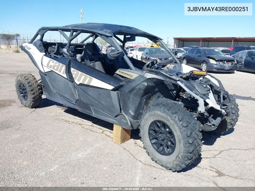 3JBVMAY43RE000251 2024 Can-Am Maverick X3 Max Ds Turbo