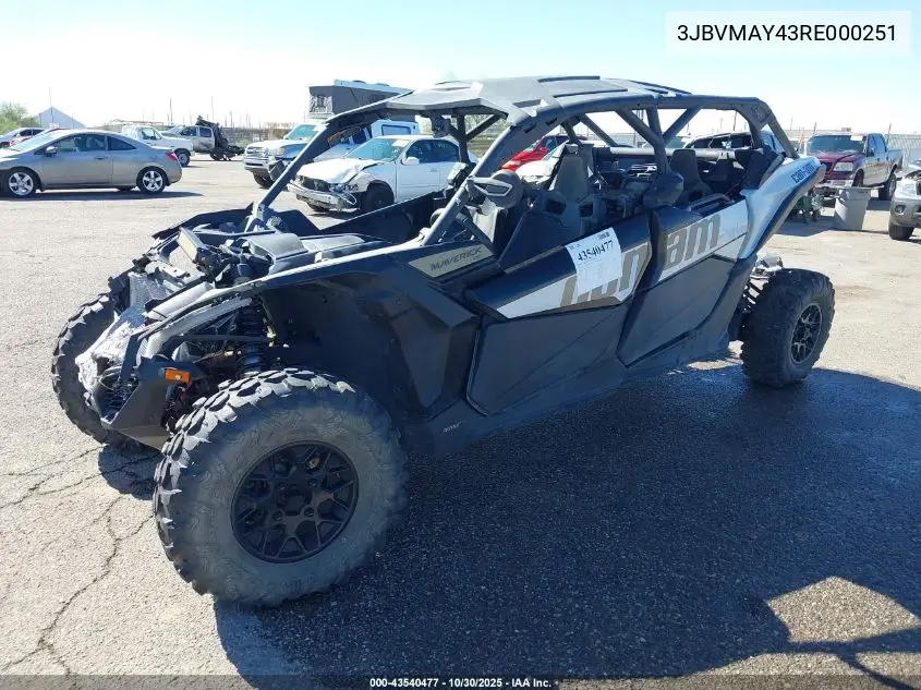 3JBVMAY43RE000251 2024 Can-Am Maverick X3 Max Ds Turbo