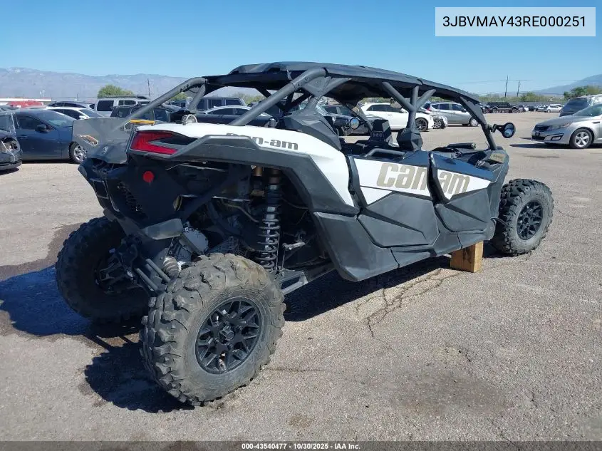3JBVMAY43RE000251 2024 Can-Am Maverick X3 Max Ds Turbo
