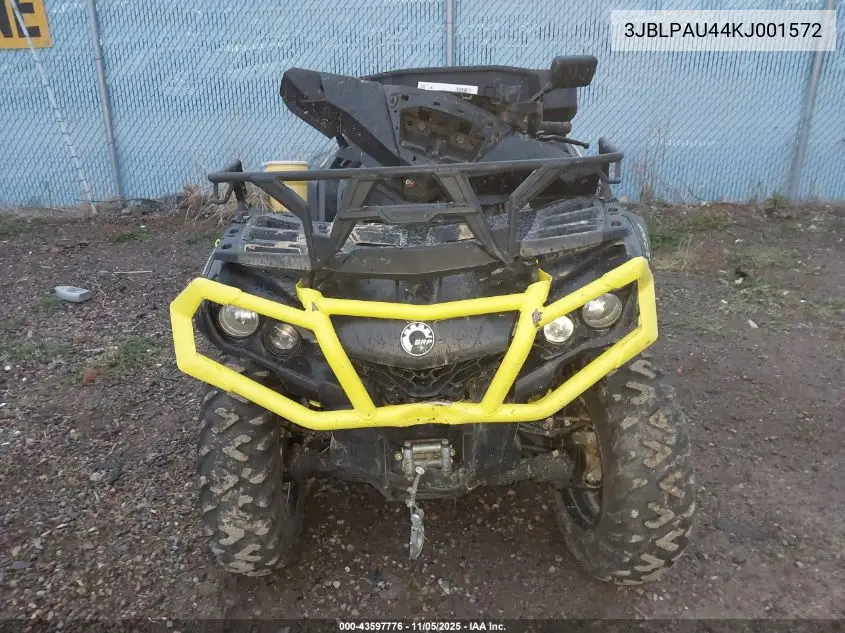 3JBLPAU44KJ001572 2019 Can-Am Outlander Max Xt 850/Xt-P 850