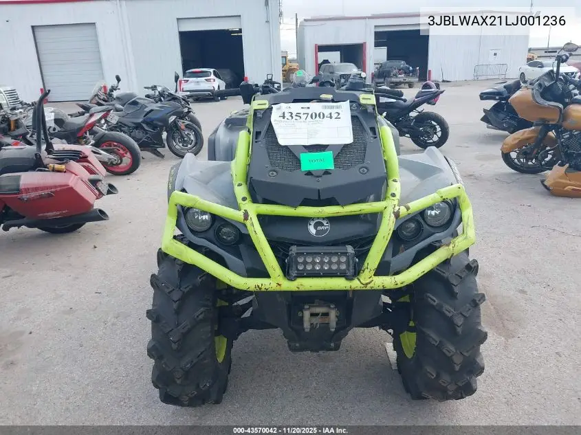 3JBLWAX21LJ001236 2020 Can-Am Outlander X Mr 1000R