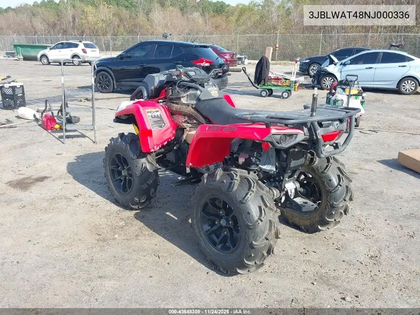 3JBLWAT48NJ000336 2022 Can-Am Outlander X Mr 570