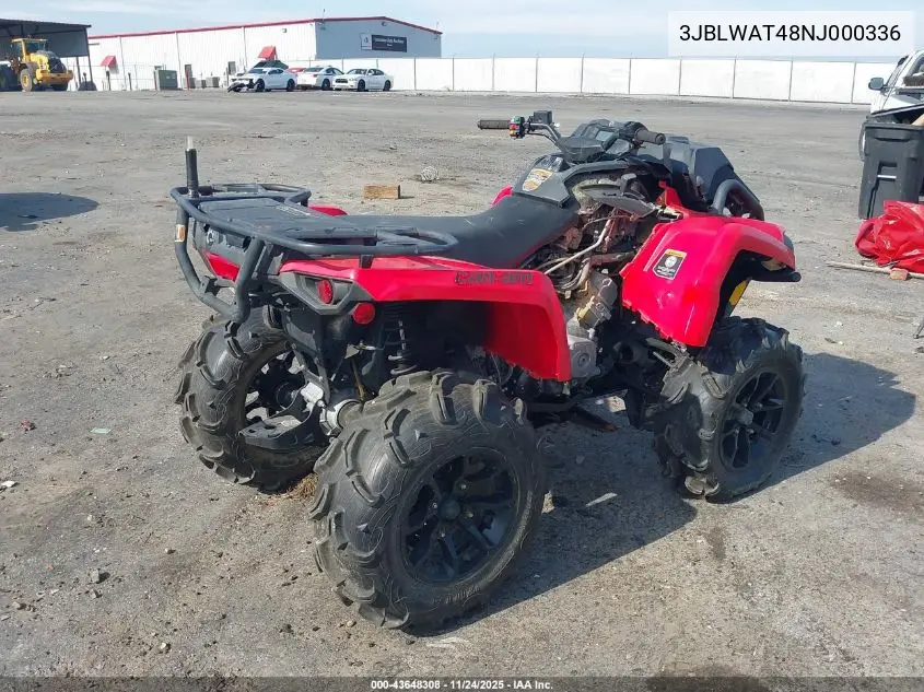3JBLWAT48NJ000336 2022 Can-Am Outlander X Mr 570