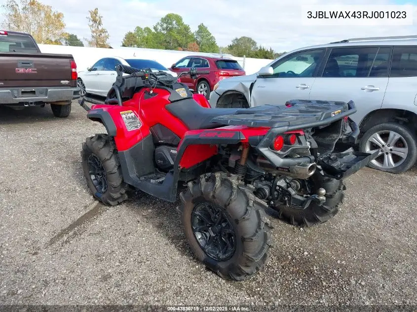3JBLWAX43RJ001023 2024 Can-Am Outlander X Mr 1000R
