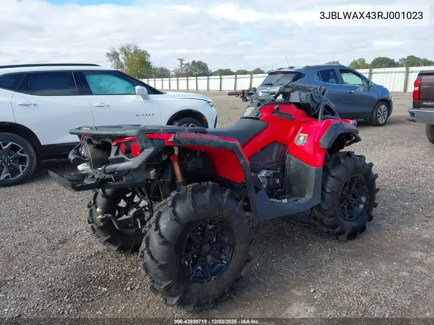 3JBLWAX43RJ001023 2024 Can-Am Outlander X Mr 1000R