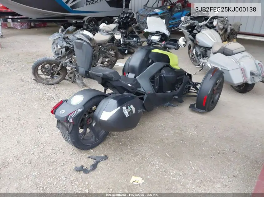 3JB2FEG25KJ000138 2019 Can-Am Ryker