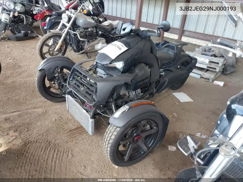 3JB2JEG29NJ000193 2022 Can-Am Ryker Sport