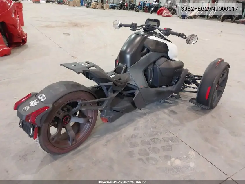 3JB2FEG29NJ000017 2022 Can-Am Ryker