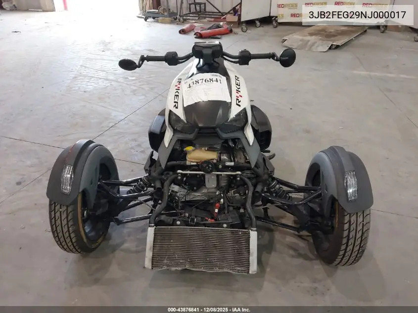 3JB2FEG29NJ000017 2022 Can-Am Ryker