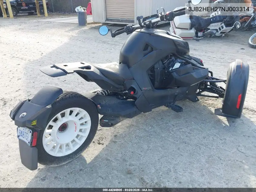 3JB2HEH27NJ003314 2022 Can-Am Ryker Rally Edition