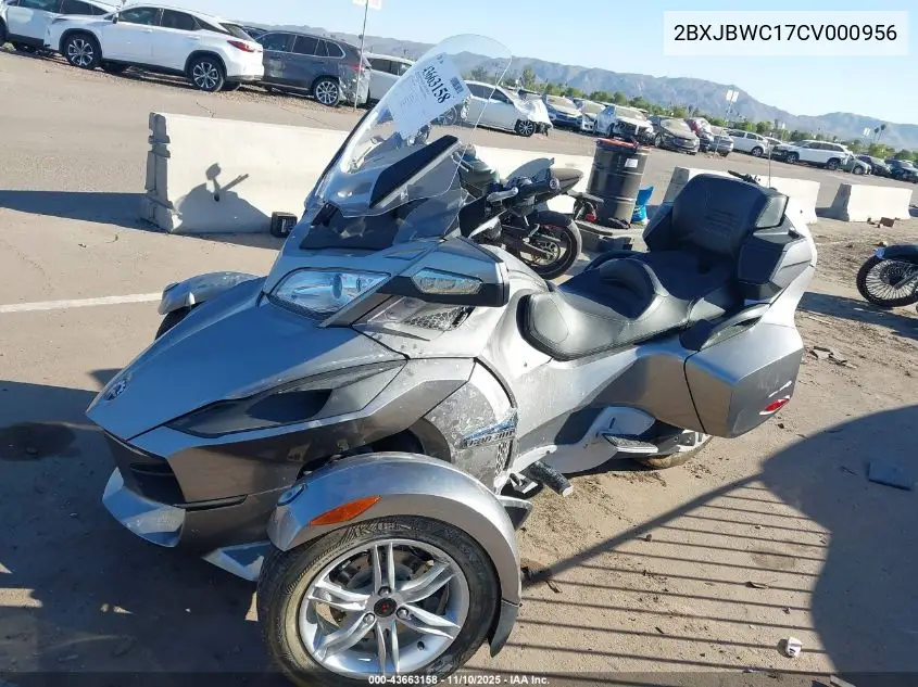 2BXJBWC17CV000956 2012 Can-Am Spyder Roadster Rts