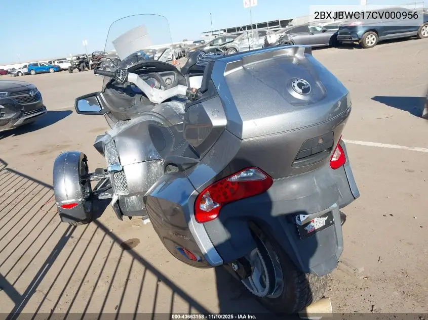 2BXJBWC17CV000956 2012 Can-Am Spyder Roadster Rts