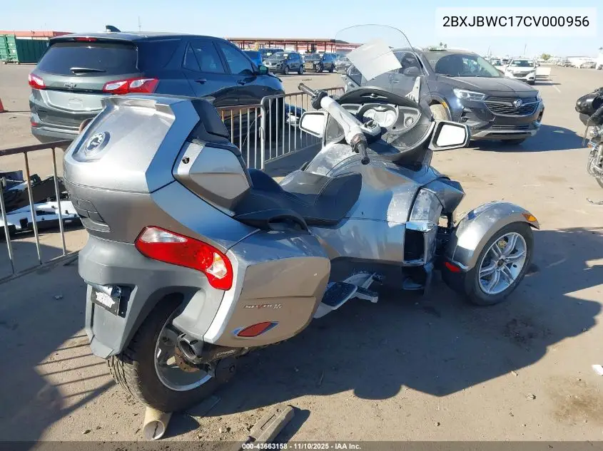 2BXJBWC17CV000956 2012 Can-Am Spyder Roadster Rts