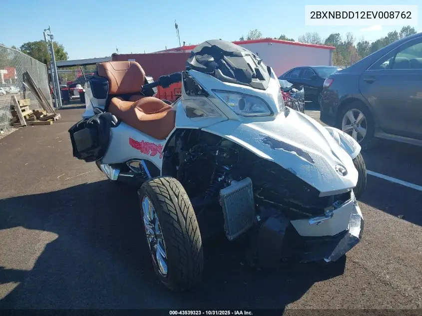 2BXNBDD12EV008762 2014 Can-Am Spyder Roadster Rt/Rts/Rt Limited