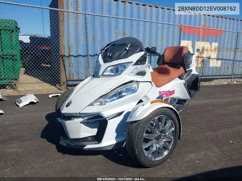 2BXNBDD12EV008762 2014 Can-Am Spyder Roadster Rt/Rts/Rt Limited