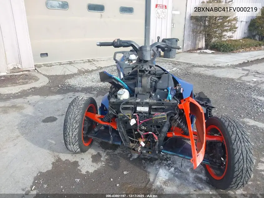 2BXNABC41FV000219 2015 Can-Am Spyder Roadster Rs/Rs-S/Rs-S Spec Series