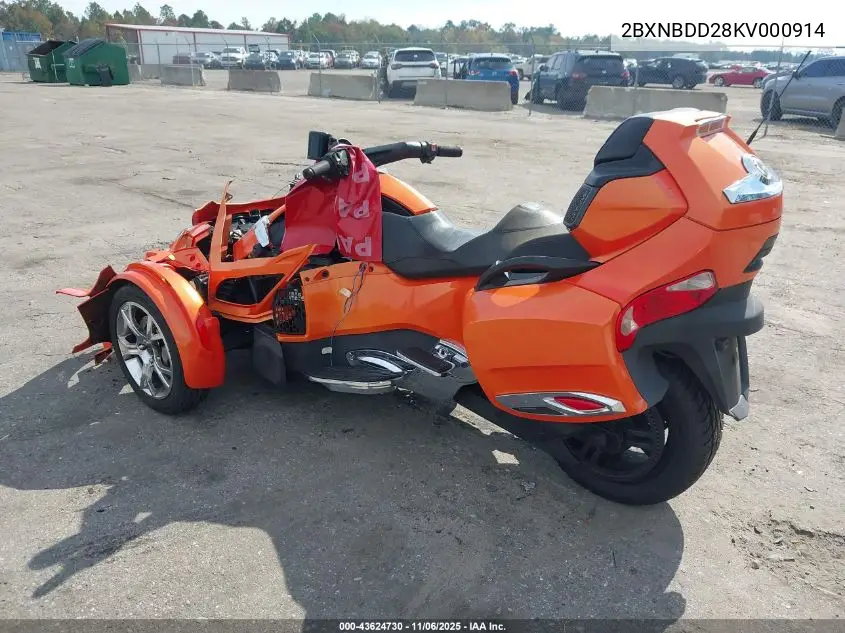 2BXNBDD28KV000914 2019 Can-Am Spyder Roadster Rt/Rt Limited
