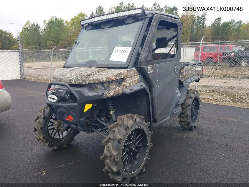 3JBUWAX41LK000748 2020 Can-Am Defender X Mr Hd10
