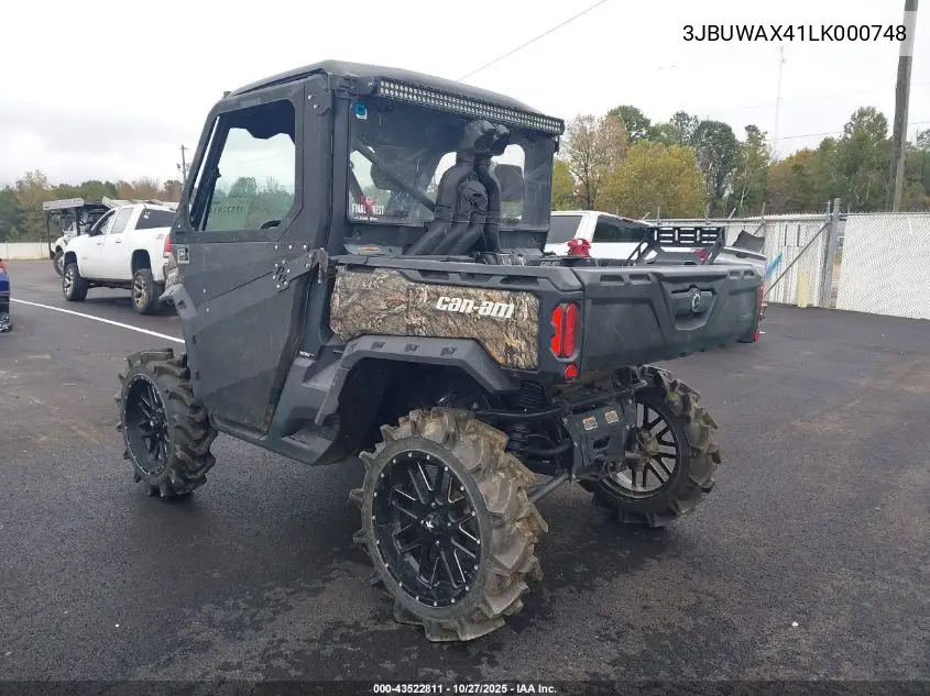 3JBUWAX41LK000748 2020 Can-Am Defender X Mr Hd10