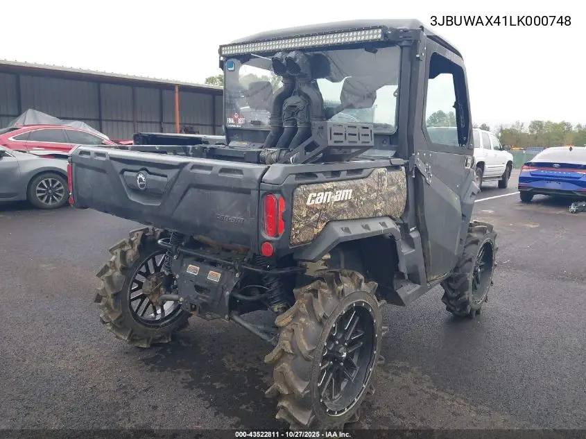 3JBUWAX41LK000748 2020 Can-Am Defender X Mr Hd10