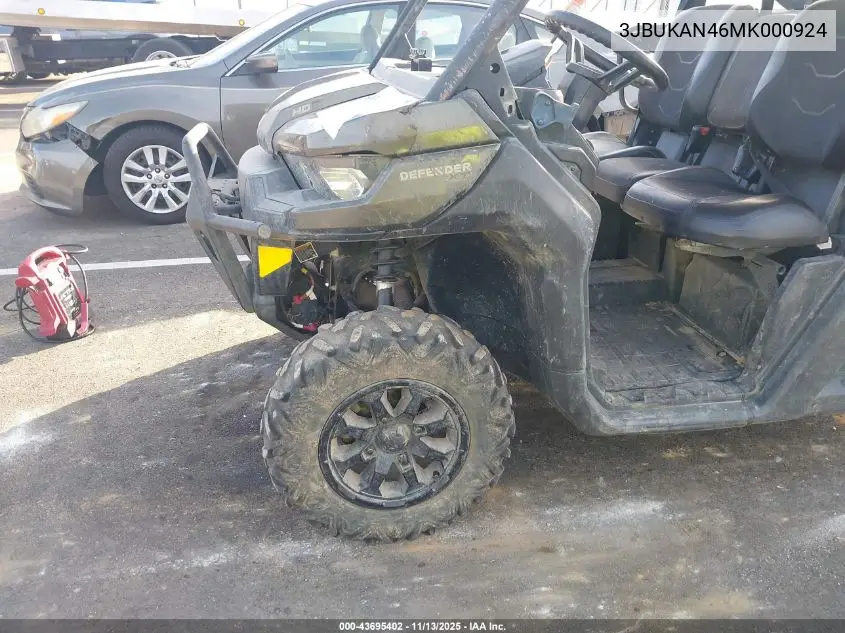 3JBUKAN46MK000924 2021 Can-Am Defender Xt Hd8