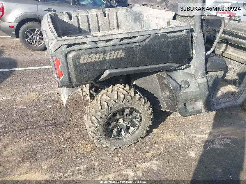 3JBUKAN46MK000924 2021 Can-Am Defender Xt Hd8