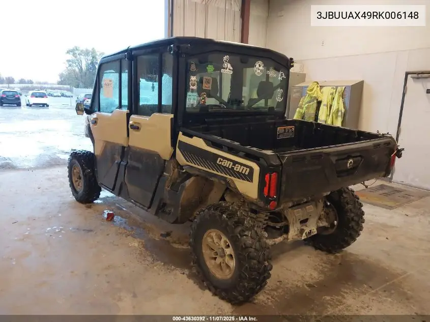 3JBUUAX49RK006148 2024 Can-Am Defender Max Limited Cab Hd10/Lone Star Hd10