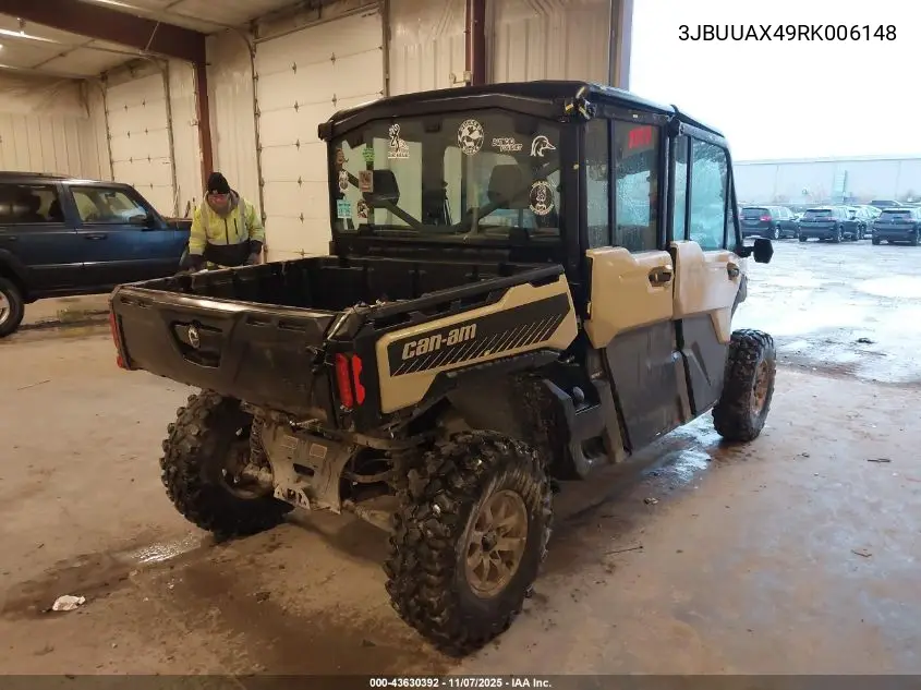 3JBUUAX49RK006148 2024 Can-Am Defender Max Limited Cab Hd10/Lone Star Hd10