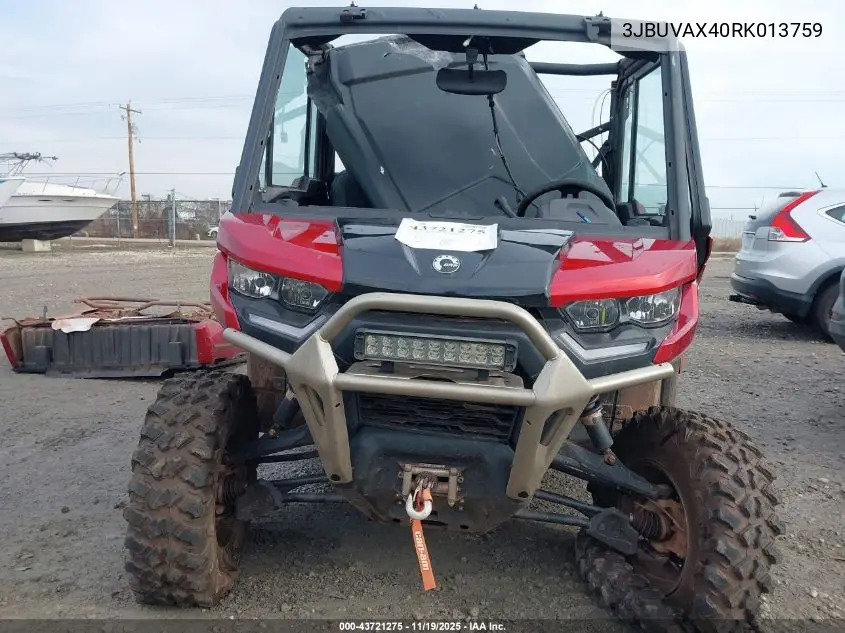 3JBUVAX40RK013759 2024 Can-Am Defender Limited Cab Hd10