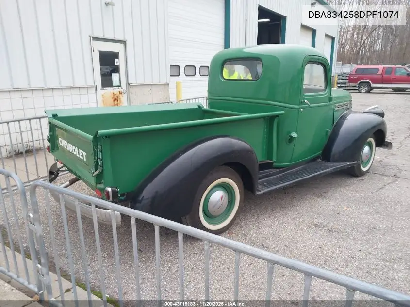 DBA834258DPF1074 1946 Chevrolet 3100