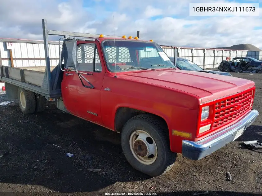 1GBHR34NXKJ111673 1989 Chevrolet R3500