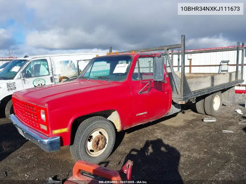 1GBHR34NXKJ111673 1989 Chevrolet R3500