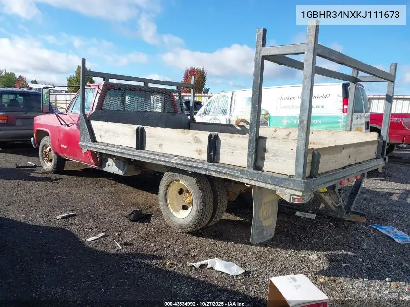 1GBHR34NXKJ111673 1989 Chevrolet R3500