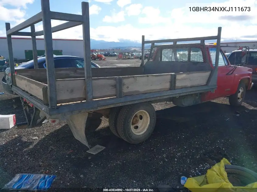 1GBHR34NXKJ111673 1989 Chevrolet R3500