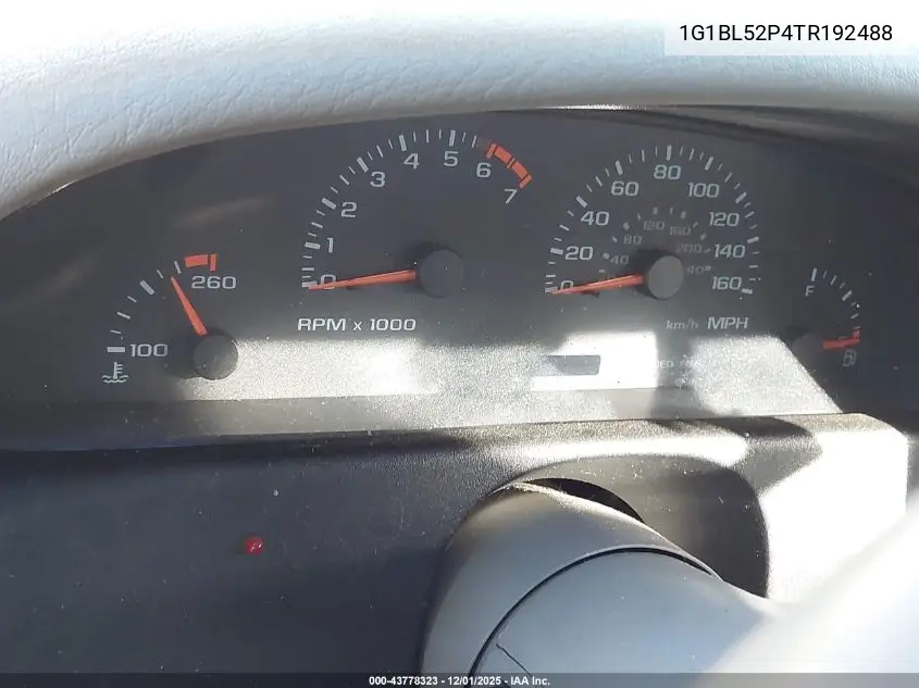 1996 Chevrolet Caprice / Impala Classic Ss VIN: 1G1BL52P4TR192488 Lot: 43778323