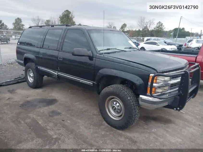 3GNGK26F3VG142790 1997 Chevrolet Suburban 2500