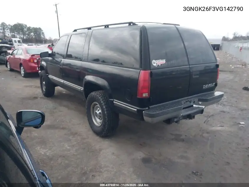 3GNGK26F3VG142790 1997 Chevrolet Suburban 2500