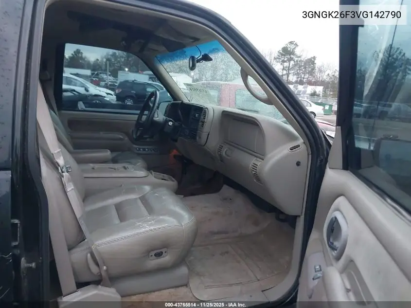 3GNGK26F3VG142790 1997 Chevrolet Suburban 2500
