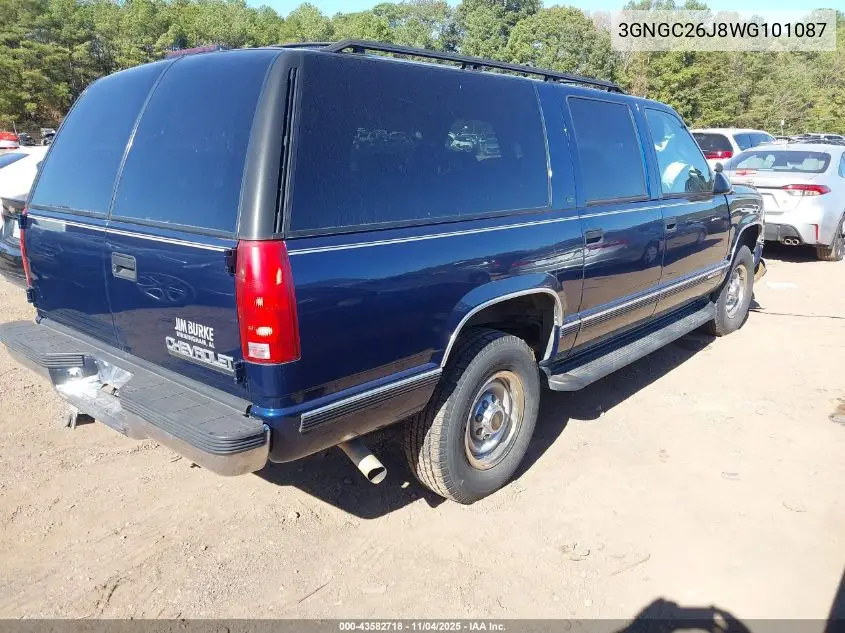 3GNGC26J8WG101087 1998 Chevrolet Suburban 2500