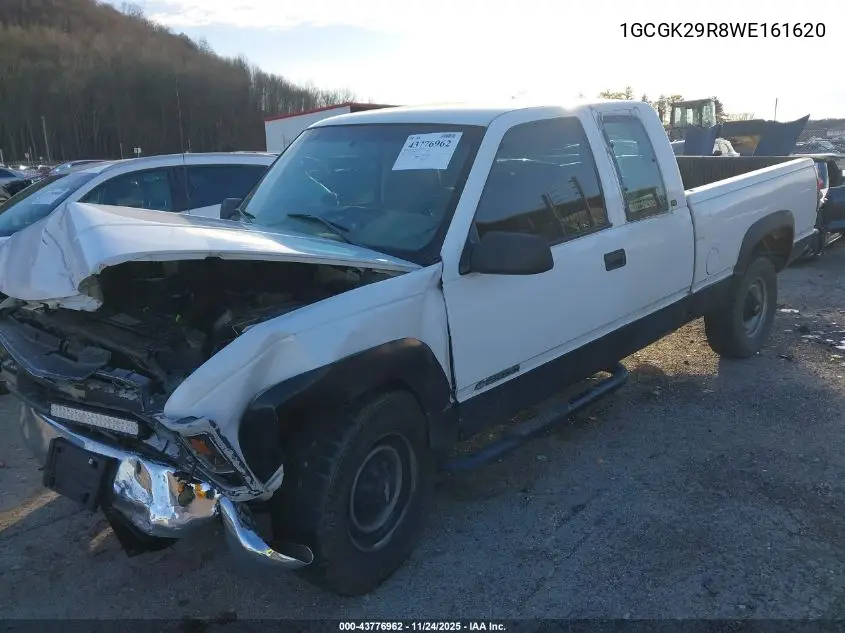1GCGK29R8WE161620 1998 Chevrolet K2500 Fleetside
