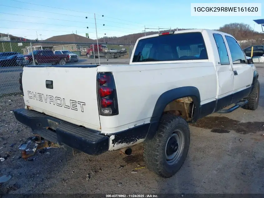 1GCGK29R8WE161620 1998 Chevrolet K2500 Fleetside