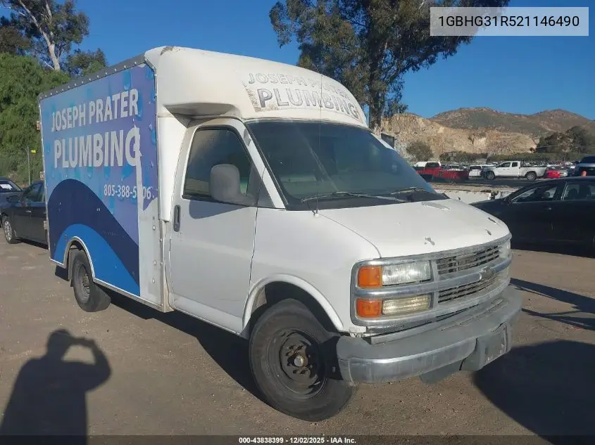 2002 Chevrolet Express Comm Cutaway VIN: 1GBHG31R521146490 Lot: 43838399