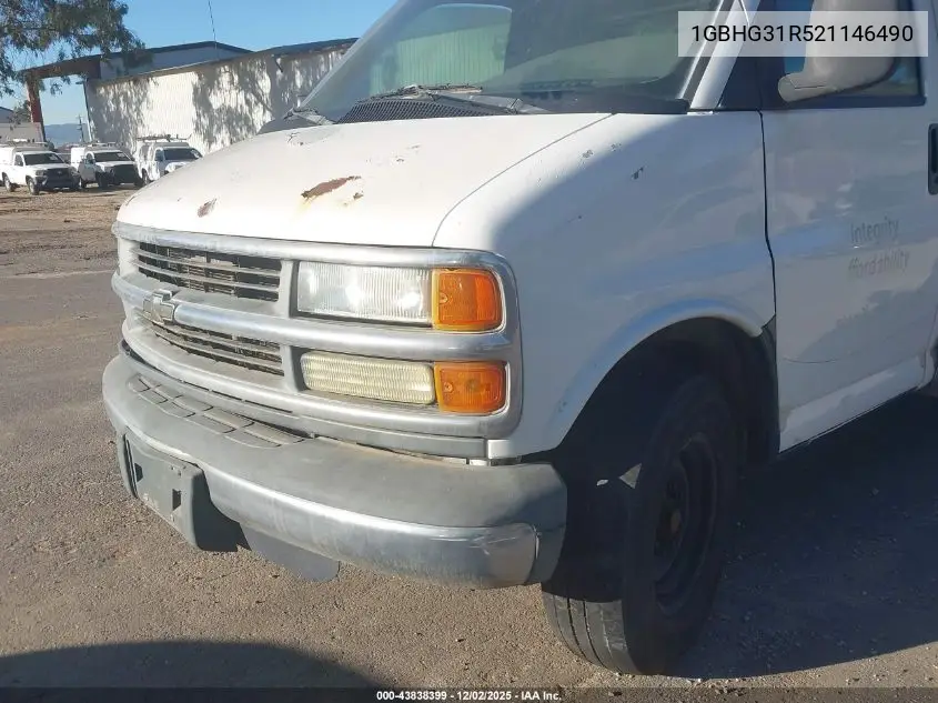 2002 Chevrolet Express Comm Cutaway VIN: 1GBHG31R521146490 Lot: 43838399