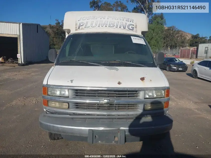 2002 Chevrolet Express Comm Cutaway VIN: 1GBHG31R521146490 Lot: 43838399