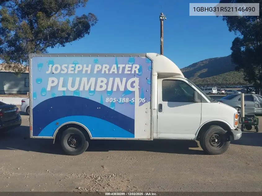 2002 Chevrolet Express Comm Cutaway VIN: 1GBHG31R521146490 Lot: 43838399