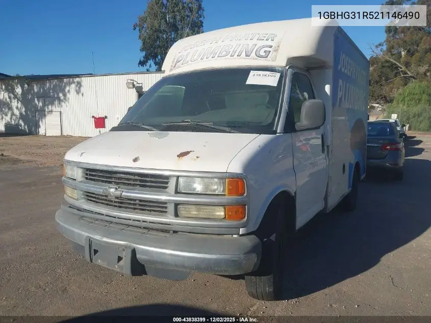 2002 Chevrolet Express Comm Cutaway VIN: 1GBHG31R521146490 Lot: 43838399