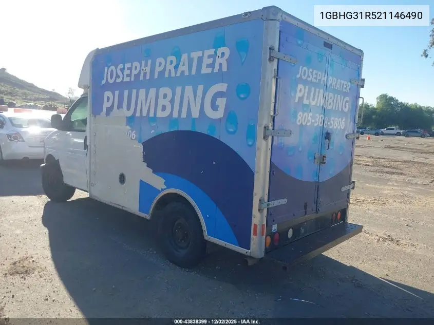 2002 Chevrolet Express Comm Cutaway VIN: 1GBHG31R521146490 Lot: 43838399