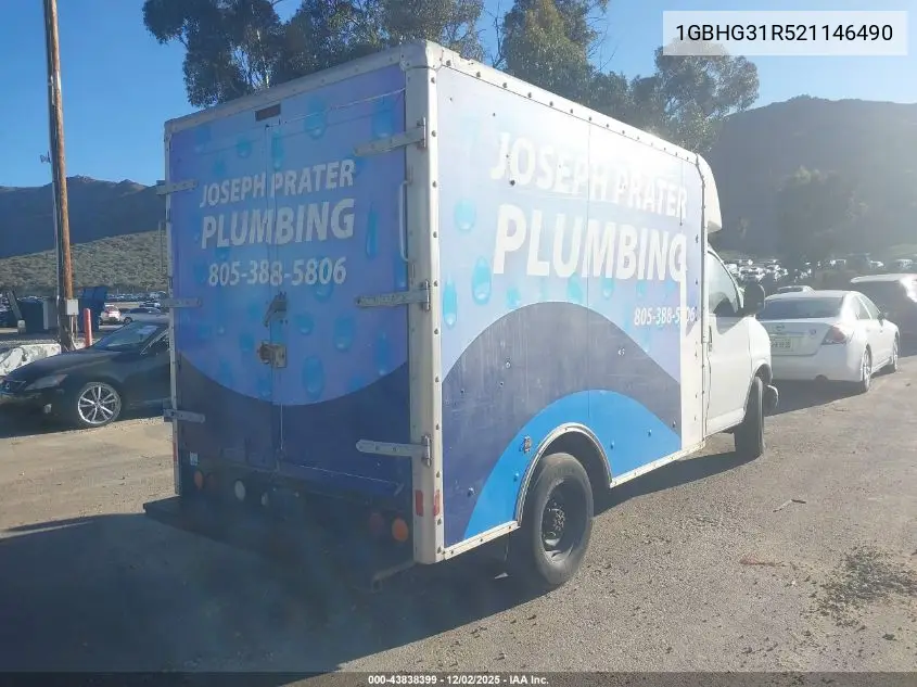 2002 Chevrolet Express Comm Cutaway VIN: 1GBHG31R521146490 Lot: 43838399