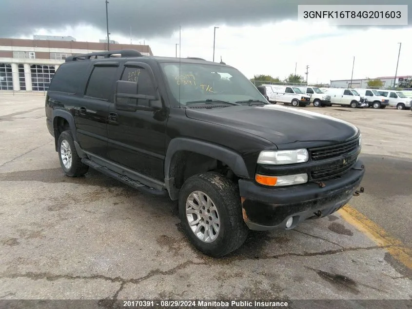 3GNFK16T84G201603 2004 Chevrolet Suburban 1500 Lt