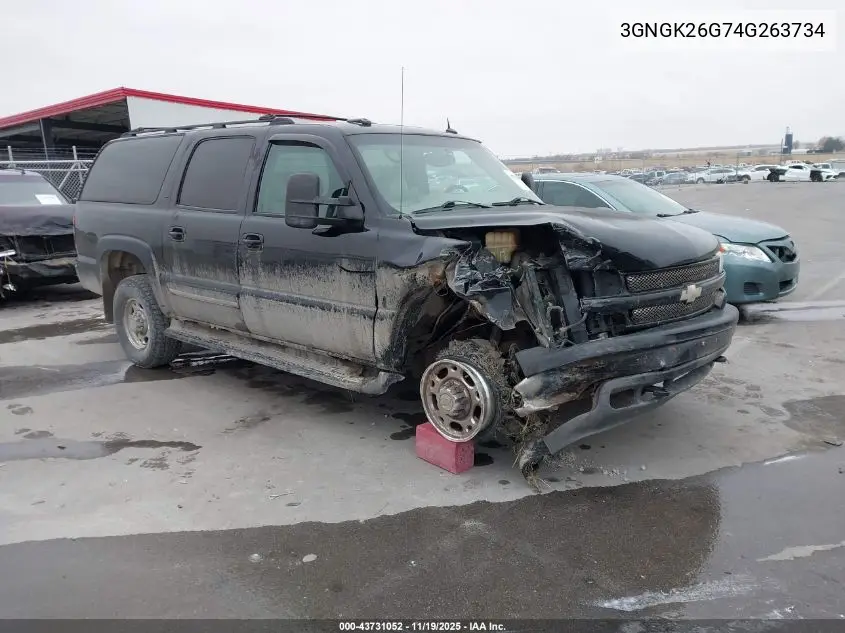 3GNGK26G74G263734 2004 Chevrolet Suburban 2500 Lt